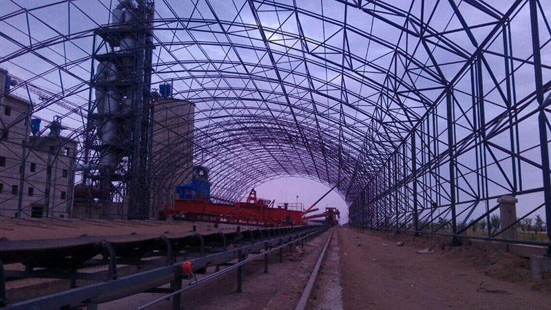 广元煤棚网架安装